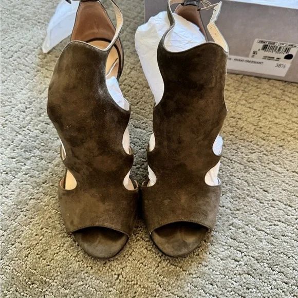 Jimmy Choo Tendor Suede Heels - Picture 8 of 9